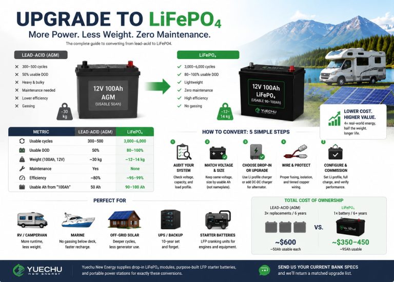 Lead-Acid to LiFePO4 Conversion: The Complete Upgrade Guide