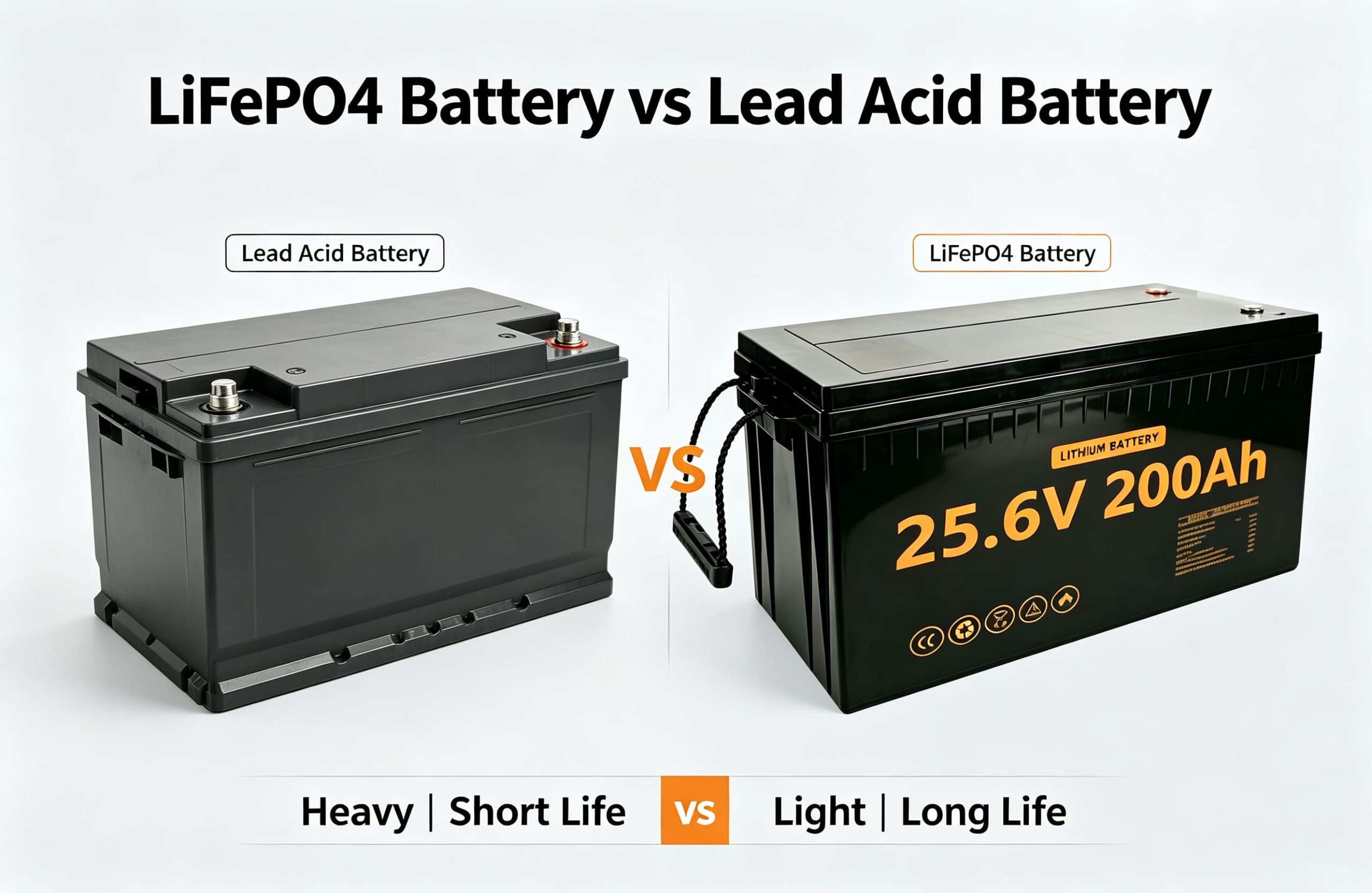 Lithium Battery vs Lead-Acid Battery: The Complete 2026 Comparison Lithium Battery vs Lead-Acid Battery: The Complete 2026 Comparison